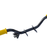 Podnóżek kierowcy Simson S51 czarny <br>z mocowaniem stópki bocznej