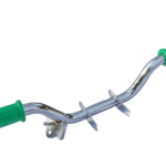 Podnóżek kierowcy Simson S51 chromowany <br>z mocowaniem stópki bocznej