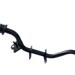 Podnóżek kierowcy Simson S51 czarny <br>z mocowaniem stópki bocznej