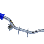 Podnóżek kierowcy Simson S51 chromowany <br>z mocowaniem stópki bocznej