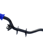 Podnóżek kierowcy Simson S51 czarny <br>z mocowaniem stópki bocznej