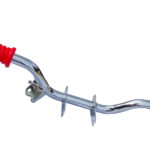 Podnóżek kierowcy Simson S51 chromowany <br>z mocowaniem stópki bocznej