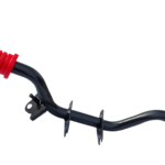 Podnóżek kierowcy Simson S51 czarny <br>z mocowaniem stópki bocznej