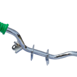 Podnóżek kierowcy Simson S51 chromowany <br>z mocowaniem stópki bocznej